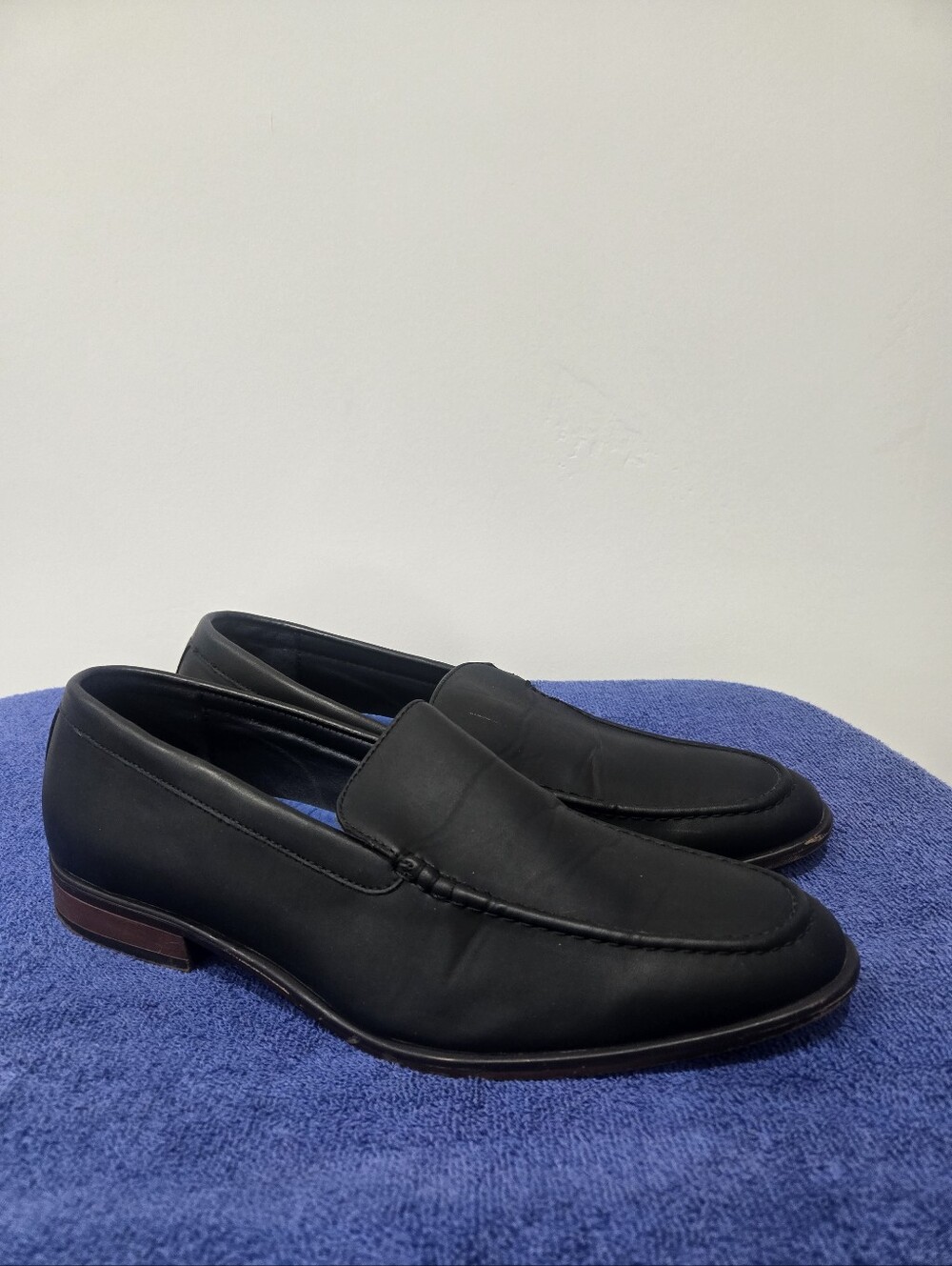Nine West Men's Hollis Venetian Slip-On Loafers - Black (Size 12)